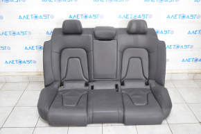 Rear row of seats 2nd row Audi A4 B8 13-16 black leather, solid back, scratches, tear