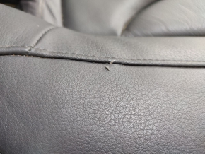 Rear row of seats 2nd row Audi A4 B8 13-16 black leather, solid back, scratches, tear