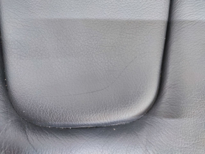 Rear row of seats 2nd row Audi A4 B8 13-16 black leather, solid back, scratches, tear