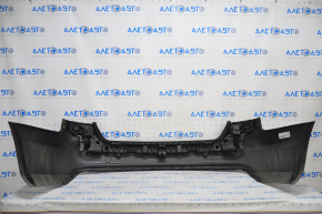 Bare rear bumper Audi A4 B8 13-16 rest, black LY9B, without parking sensors, broken fastener, dents