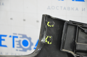 Bare rear bumper Audi A4 B8 13-16 rest, black LY9B, without parking sensors, broken fastener, dents