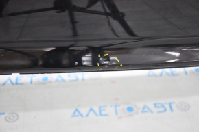 Bare rear bumper Audi A4 B8 13-16 rest, black LY9B, without parking sensors, broken fastener, dents