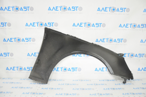 Front left wing Audi A4 B9 17-19 with brackets, black LY9B, painted 0.3, 0.4