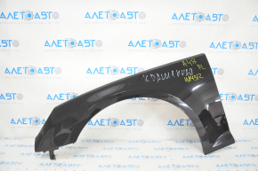 Front left wing Audi A4 B9 17-19 with brackets, black LY9B, painted 0.3, 0.4