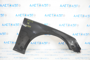 Front right wing Audi A4 B9 17-19 with brackets, black LY9B