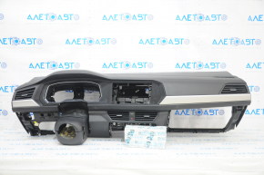 Torpedo front panel with AIRBAG VW Jetta 19- black, scratches