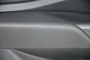 Door trim card rear left VW Jetta 19- black with black insert plastic, armrest rubber, scratches