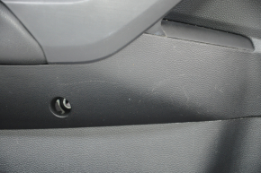 Door trim card front left VW Jetta 19- black with black insert leather, armrest leather, molding gray type 2, scratches
