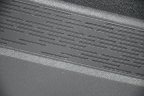 Door trim card front left VW Jetta 19- black with black insert leather, armrest leather, molding gray type 2, scratches