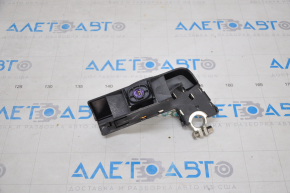 Positive terminal of the Audi A4 B8 08-16 battery with a pyropatron, in the trunk