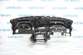 Torpedo front panel with AIRBAG Audi A4 B8 13-16 rest naked, black, scratches