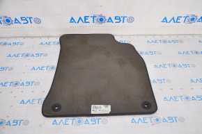 Front left interior mat Audi A4 B8 08-16 black, dry cleanable