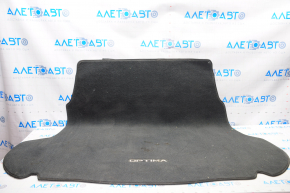 Trunk mat Kia Optima 11-15 black cloth, torn, for dry cleaning