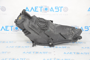 Front left headlight complete Audi A4 B9 17-19 xenon+LED, broken mount, sand