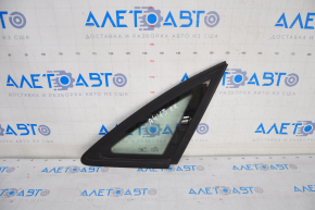 Window blind glass rear right Audi A4 B8 08-16 sedan under black molding, broken fastener
