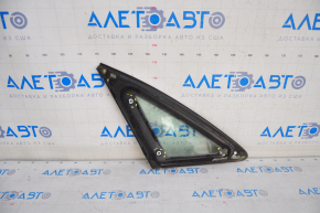 Window blind glass rear right Audi A4 B8 08-16 sedan under black molding, broken fastener