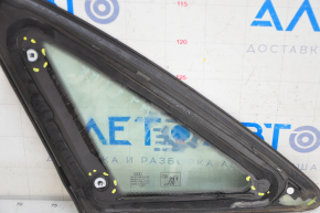 Window blind glass rear right Audi A4 B8 08-16 sedan under black molding, broken fastener