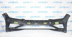 Front bumper bare VW Jetta 19 - black, torn, dented, crack in mount