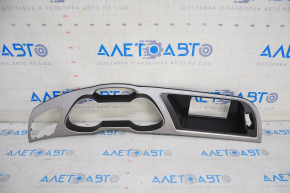 Front panel trim speedometer frame under monitor Audi A4 B8 08-16 gray scratches, paint swelling