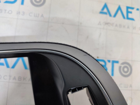 Front panel trim speedometer frame under monitor Audi A4 B8 08-16 gray scratches, paint swelling