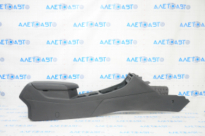 Central console armrest and cup holders VW Jetta 19- leather black, scratches