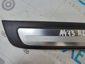 Door sill trim outer rear left Audi A4 B8 08-16 sedan chrome, scratches