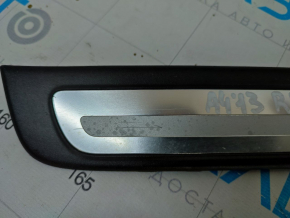 Door sill trim outer rear left Audi A4 B8 08-16 sedan chrome, scratches
