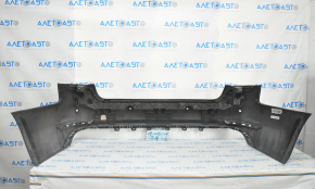 Bare rear bumper Audi A4 B9 17-19 for 4 parking sensors, with central mount, broken fastener, pressed