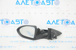 Side mirror left VW Jetta 19- 5+2 pins, BSM, heated, black, broken housing