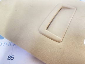 Left visor Lexus RX350 RX450h 10-15 beige, without hook, scratches on plastic, crack in mount, cut