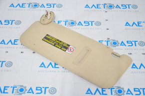 Right visor Lexus RX350 RX450h 10-15 beige, without hook, for dry cleaning, broken chip