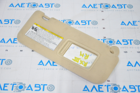 Right visor Lexus RX350 RX450h 10-15 beige, without hook, for dry cleaning, broken chip