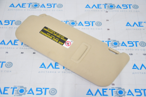 Right visor Lexus RX350 RX450h 10-15 beige, without hook, crack in fastening