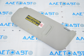 Right visor Lexus RX350 RX450h 10-15 gray, without hook, for dry cleaning