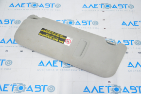 Right visor Lexus RX350 RX450h 10-15 gray, without hook, for dry cleaning, crack in fastening