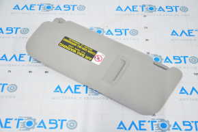 Right visor Lexus RX350 RX450h 10-15 gray, without hook, crack in fastening