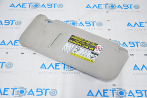 Left visor Lexus RX350 RX450h 10-15 gray, without hook, dry-cleanable