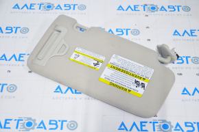 Left visor Subaru Forester 19- SK gray, under the sunroof, without a hook, with illumination
