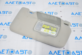 Right visor Subaru Forester 19- SK gray, under the sunroof, without a hook, with illumination