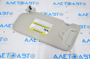 Right visor Subaru Forester 19- SK gray, under the sunroof, without a hook, with illumination