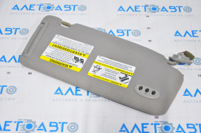 Left visor Subaru b9 Tribeca gray, with backlight, without hook, for dry cleaning