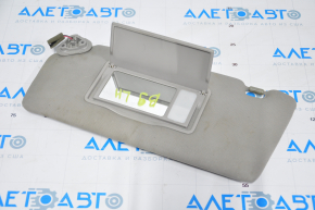 Left visor Subaru b9 Tribeca gray, with backlight, without hook, for dry cleaning, crack in fastening