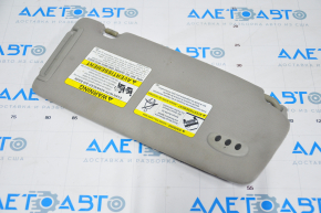 Left visor Subaru b9 Tribeca gray, with backlight, without hook, for dry cleaning, crack in fastening