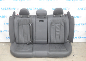 Rear row of seats 2nd row Audi A4 B9 17-19 leather, black