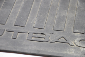 Trunk mat Subaru Outback 15-19 rubber, black, scratches