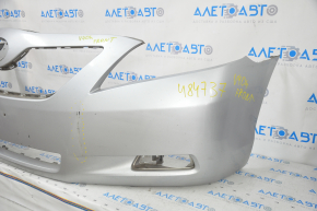 Front bumper bare Toyota Camry v40 07-09 silver, dent, pressed, scratches