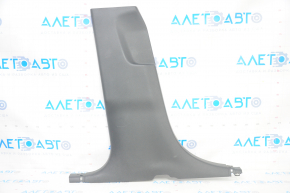 Lower left center pillar trim Ford Edge 15 - black, plastic turned white, scratches