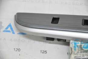Front right window lifter control trim Toyota Camry v50 12-14 usa, gray wood, scratches