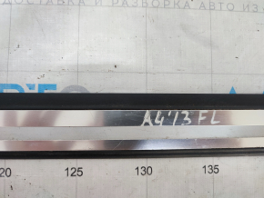 Door sill trim outer front left Audi A4 B8 08-16 sedan chrome, broken crepe, scratches