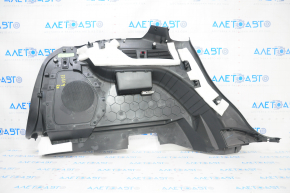 Right arch trim Ford Edge 15 - black, under subwoofer, scratches, plastic turned white